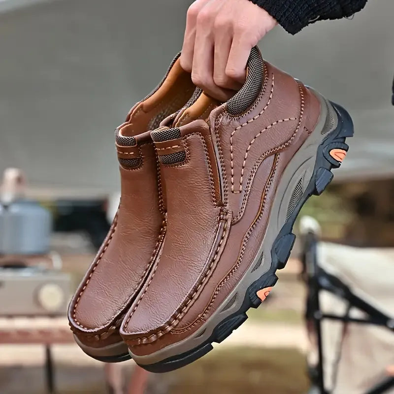 ⏰Last day 60% OFF - 2025 Hot selling men's casual thick-soled non-slip orthopedic leather boots