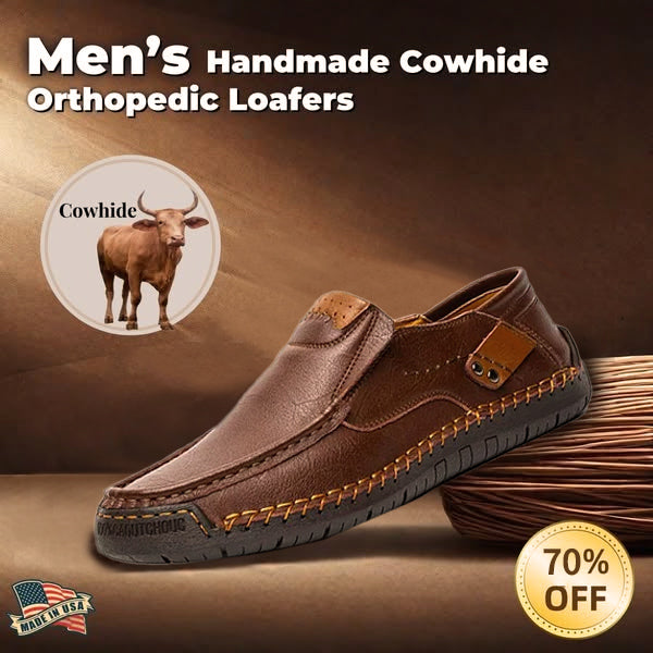 ⏰Christmas sale 70% OFF 🔥 Men's   Genuine Leather Slip-On Loafers