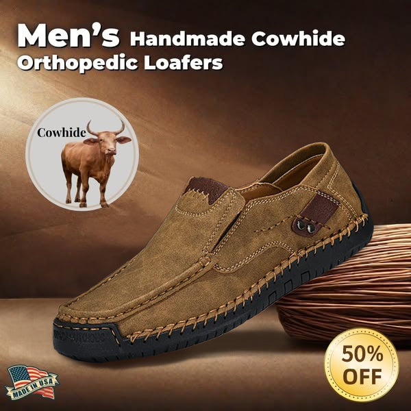 ⏰Christmas sale 70% OFF 🔥 Men's   Genuine Leather Slip-On Loafers