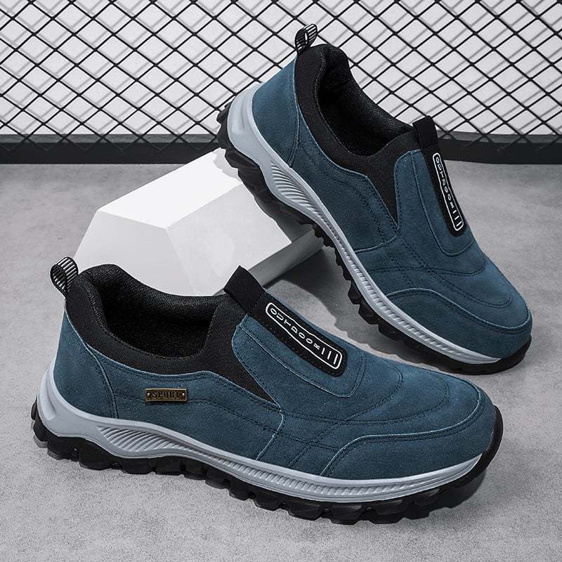 MEN'S EXTENDED WIDTH FOOT COMFORTABLE SNEAKERS WITH ARCH SUPPORT AND SHOCK ABSORPTION