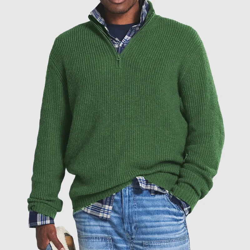 Men's Business Casual Zipper Sweatshirt