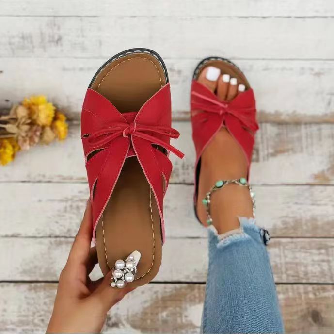 Women Vintage Premium Orthopedic Open Toe Summer Wedges Platform Sandals