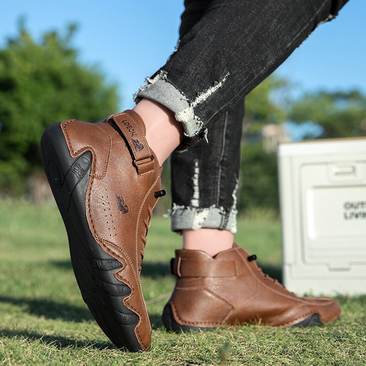 🔥70% OFF TODAY🎁Waterproof Boots Comfortable For Winter，Unisex Italian   Suede Velcro High Boots