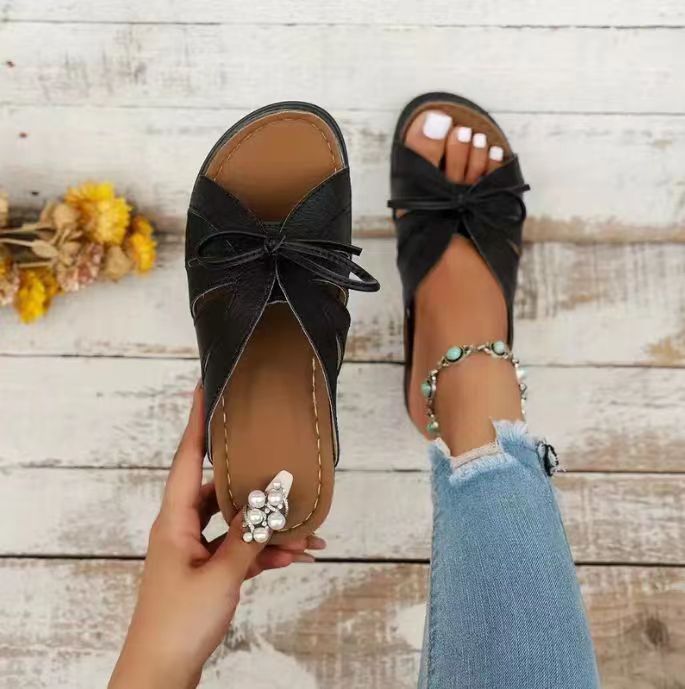 Women Vintage Premium Orthopedic Open Toe Summer Wedges Platform Sandals