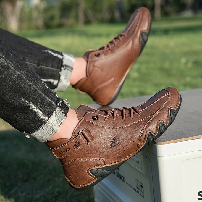 🔥70% OFF TODAY🎁Waterproof Boots Comfortable For Winter，Unisex Italian   Suede Velcro High Boots