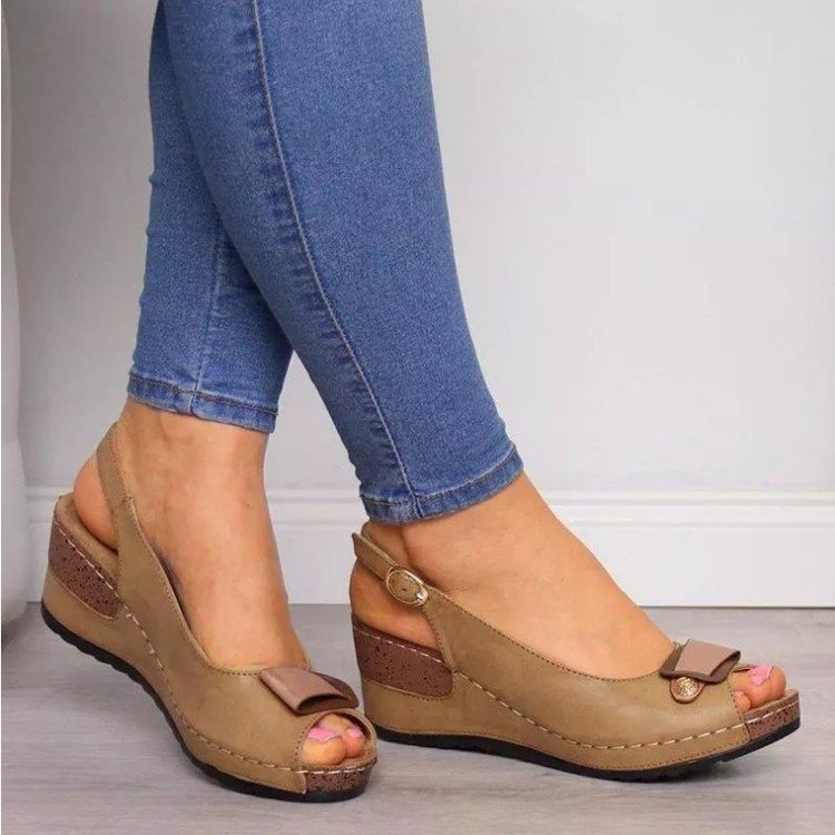 🔥Last Day Promotion 50% OFF - 2026 New Women's Comfortable Soft Sole High Heel Leather Sandals