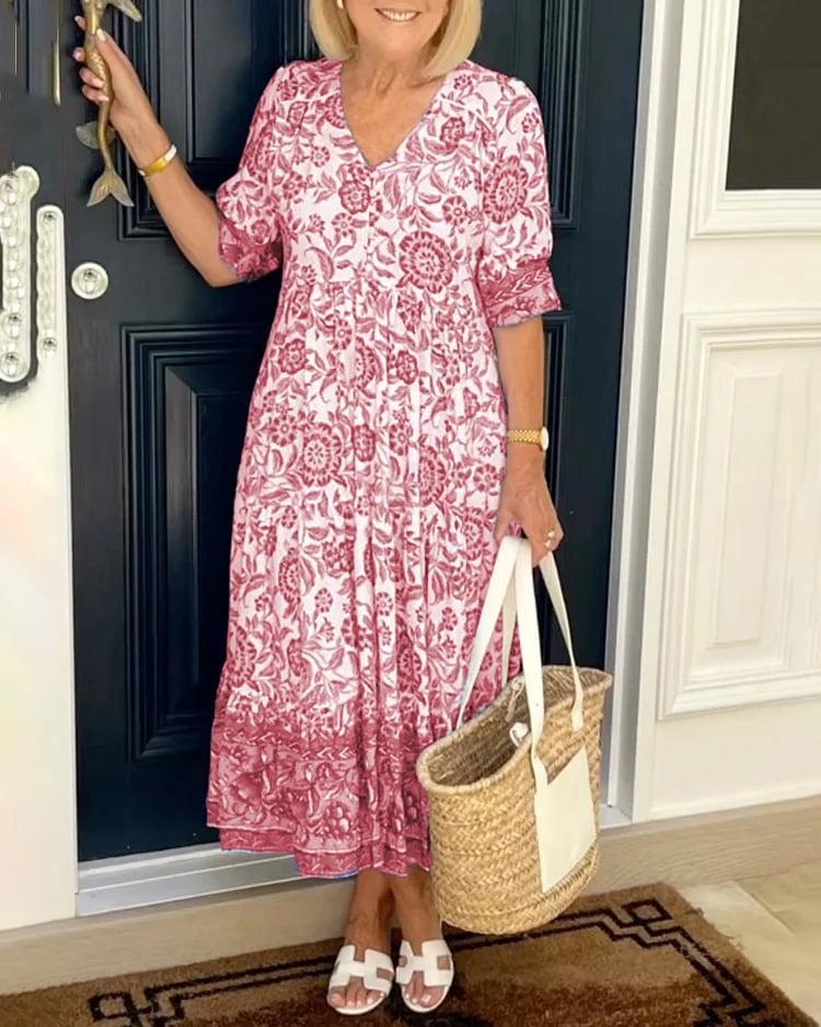 New Style-49%OFF🔥V-neck Bohemian Dress