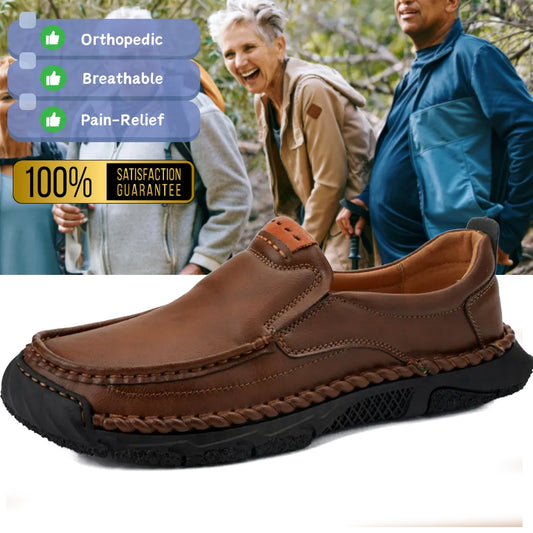 Limited Time Sale 70% OFF-Men’s   Premium Leather Slip On Shoes