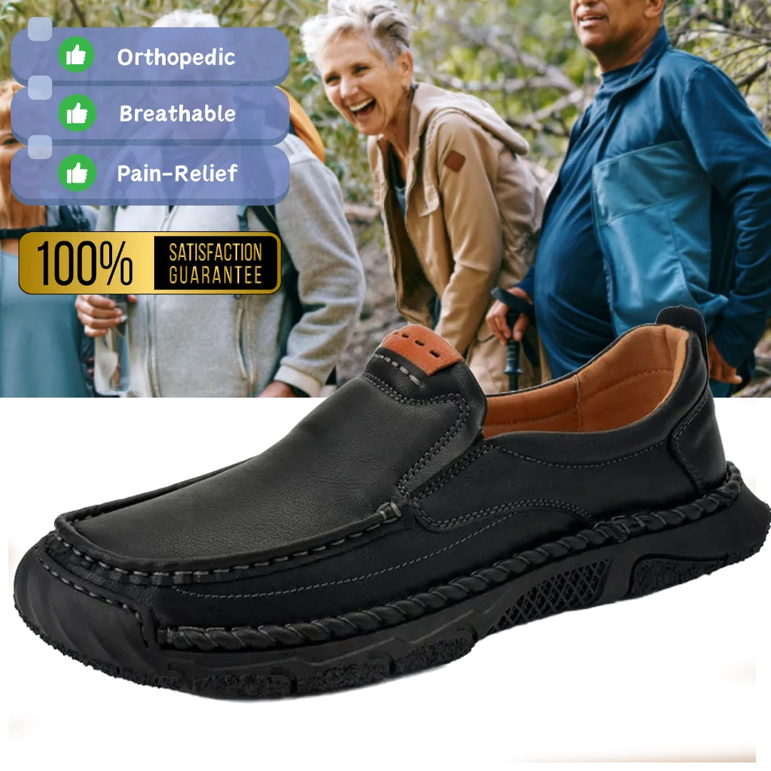Limited Time Sale 70% OFF-Men’s   Premium Leather Slip On Shoes