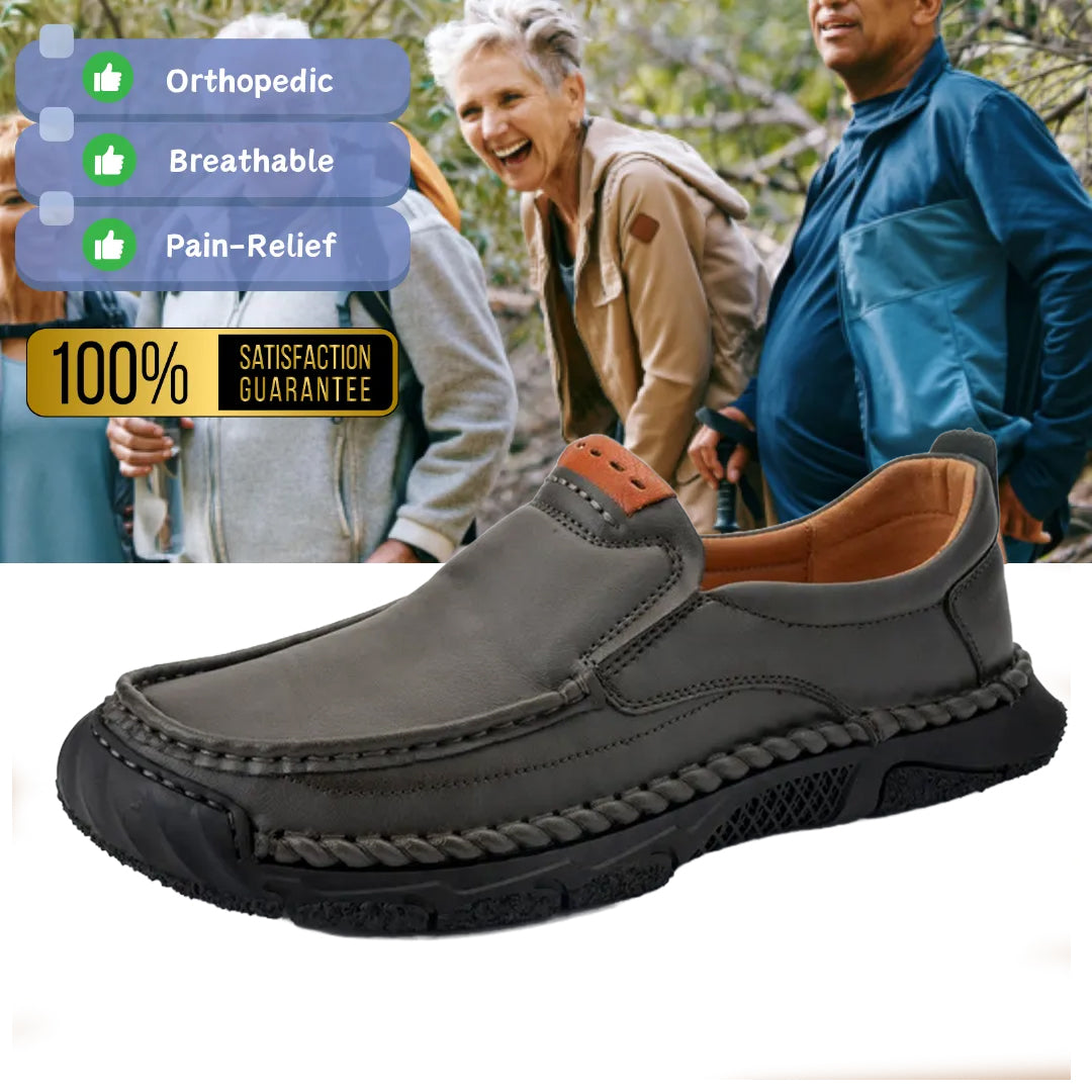 Limited Time Sale 70% OFF-Men’s   Premium Leather Slip On Shoes