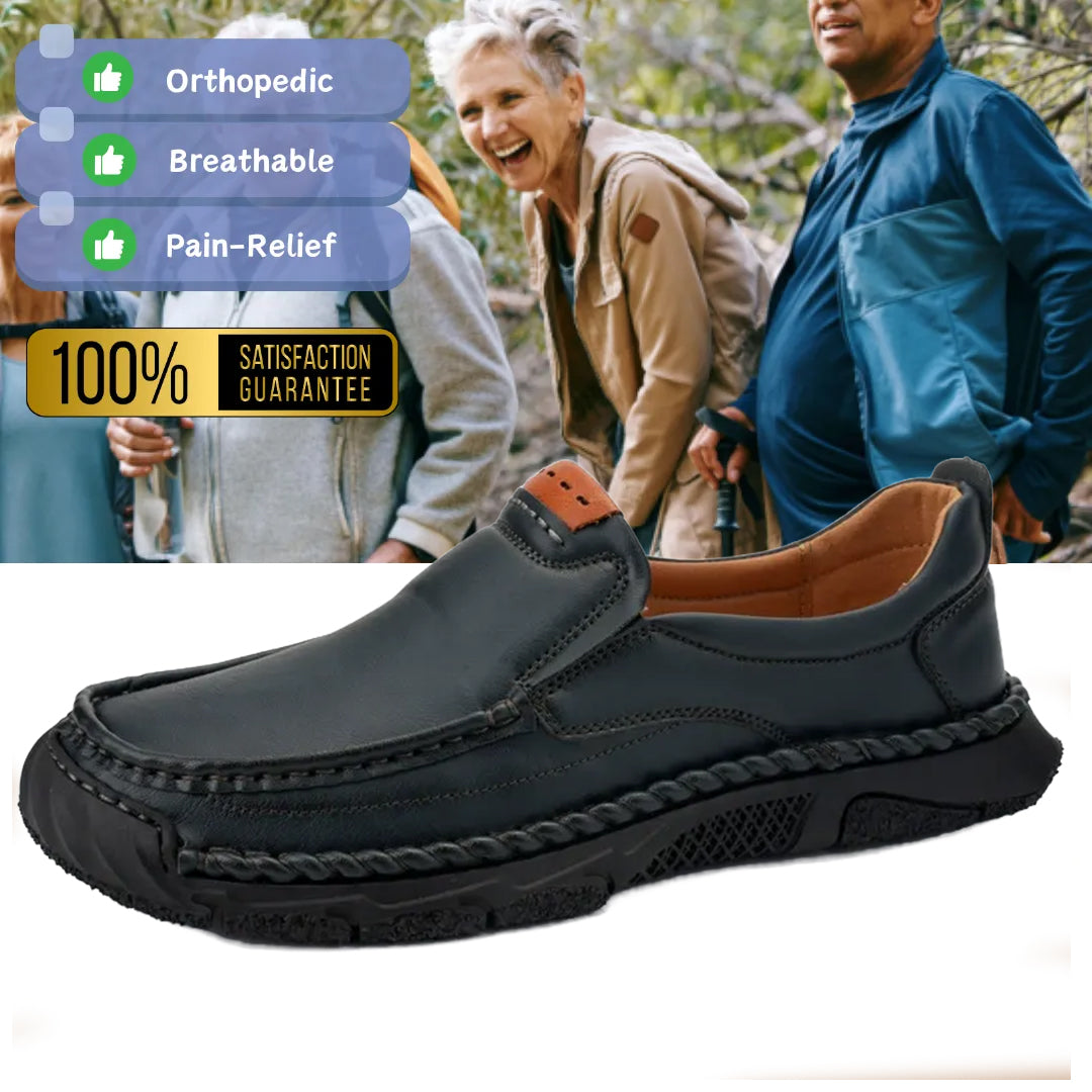Limited Time Sale 70% OFF-Men’s   Premium Leather Slip On Shoes