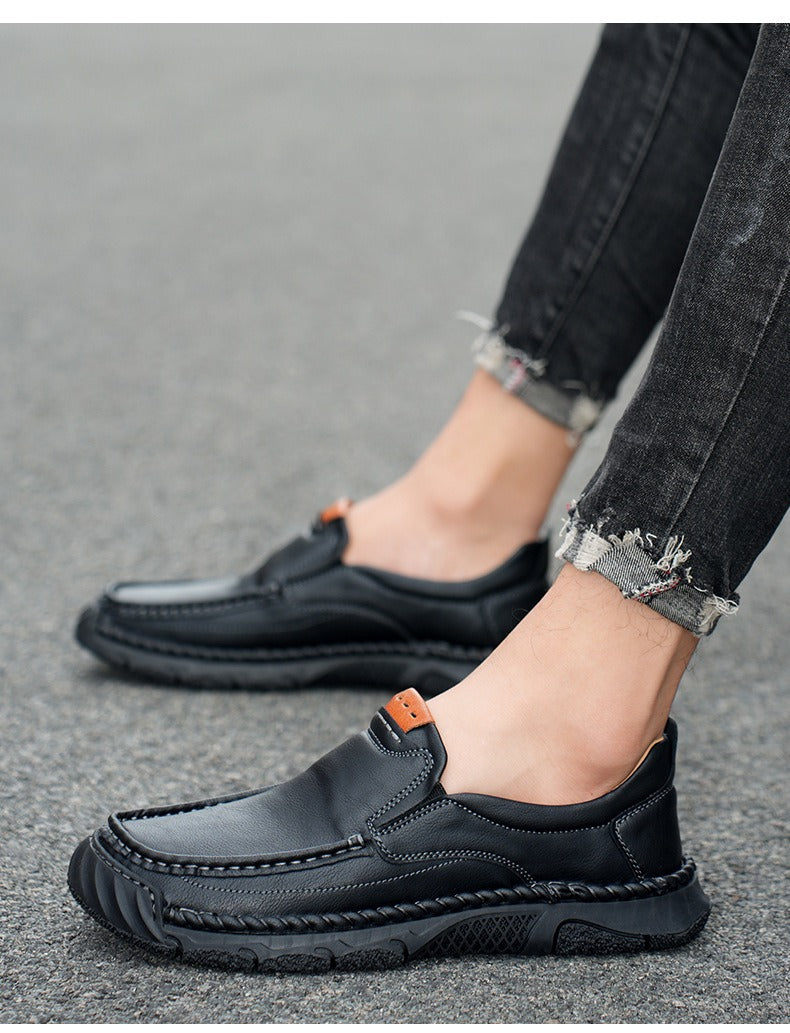 Limited Time Sale 70% OFF-Men’s   Premium Leather Slip On Shoes