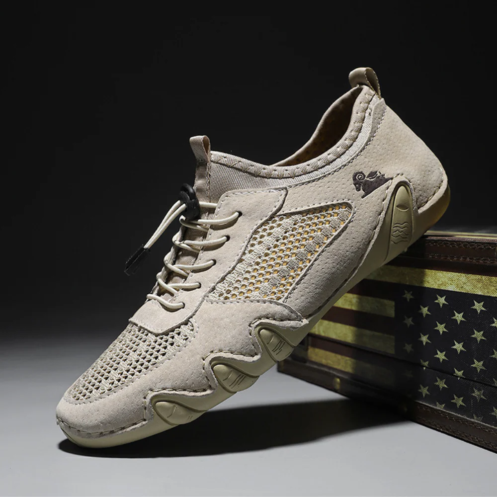 Last day 70% off 🔥⏱️Christmas sale⏱️🔥Men's genuine slip-on mesh shoes