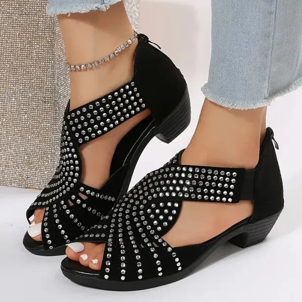 🔥Last Day Promotion 70% OFF🔥GlowStep™ Orthopedic Low Heel Cut-Out Sandals