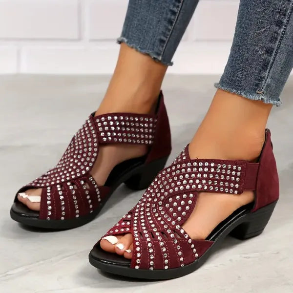 🔥Last Day Promotion 70% OFF🔥GlowStep™ Orthopedic Low Heel Cut-Out Sandals