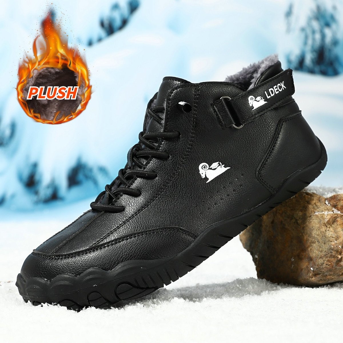 Wiecel™ FrostStep – Kältefeste & rutschfeste Barfuß-Winterstiefel