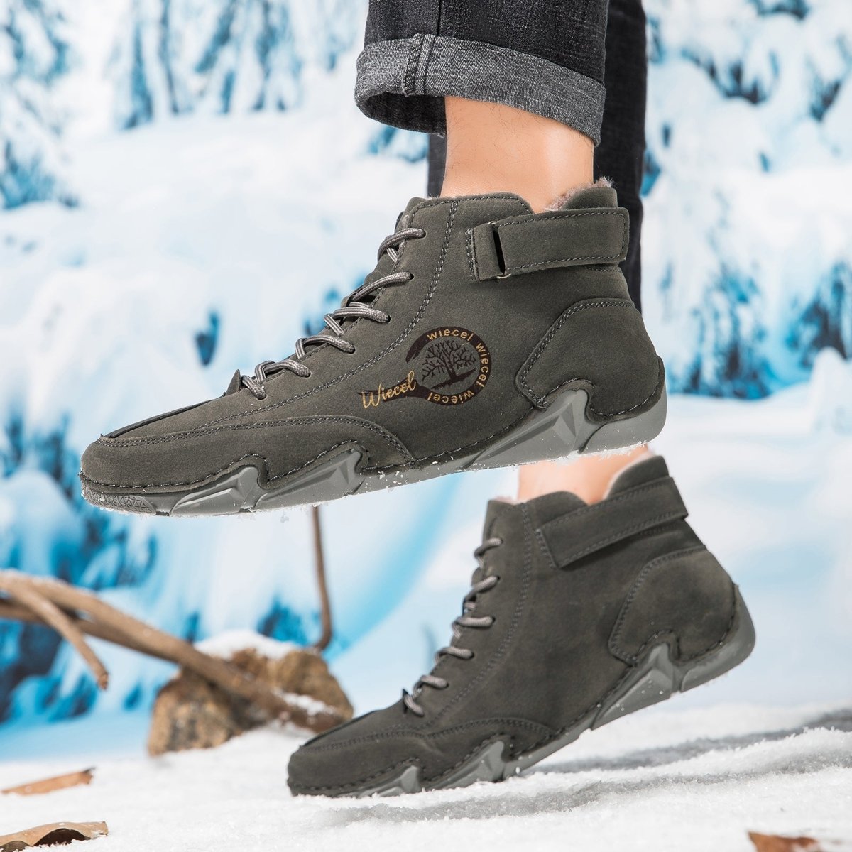Finddbest™ - Men's waterproof leather barefoot shoes