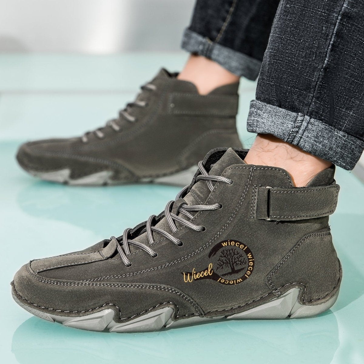 Finddbest™ - Men's waterproof leather barefoot shoes